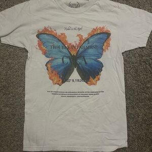 CVLA Graphic T-Shirt with Butterfly Design